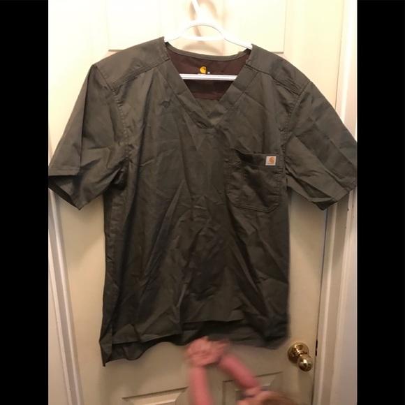 Carhartt men’s army green scrub top medium - Picture 1 of 5